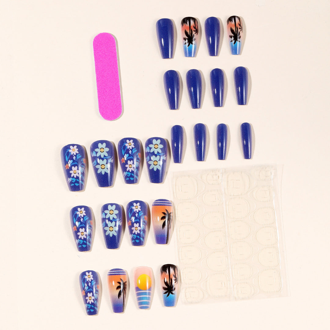 Tropical Sunset Nail Art Kalsten