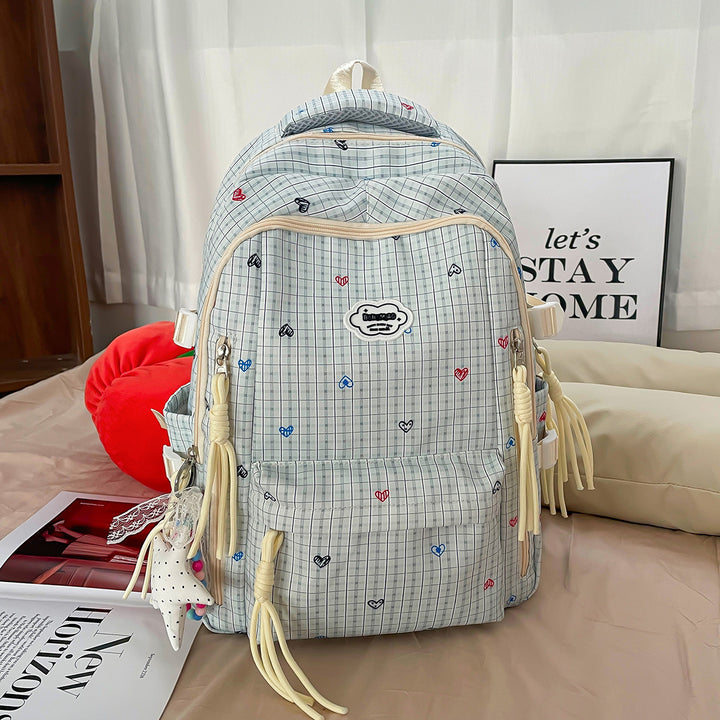 Cute Multi-Pocket Printed Backpack Kalsten