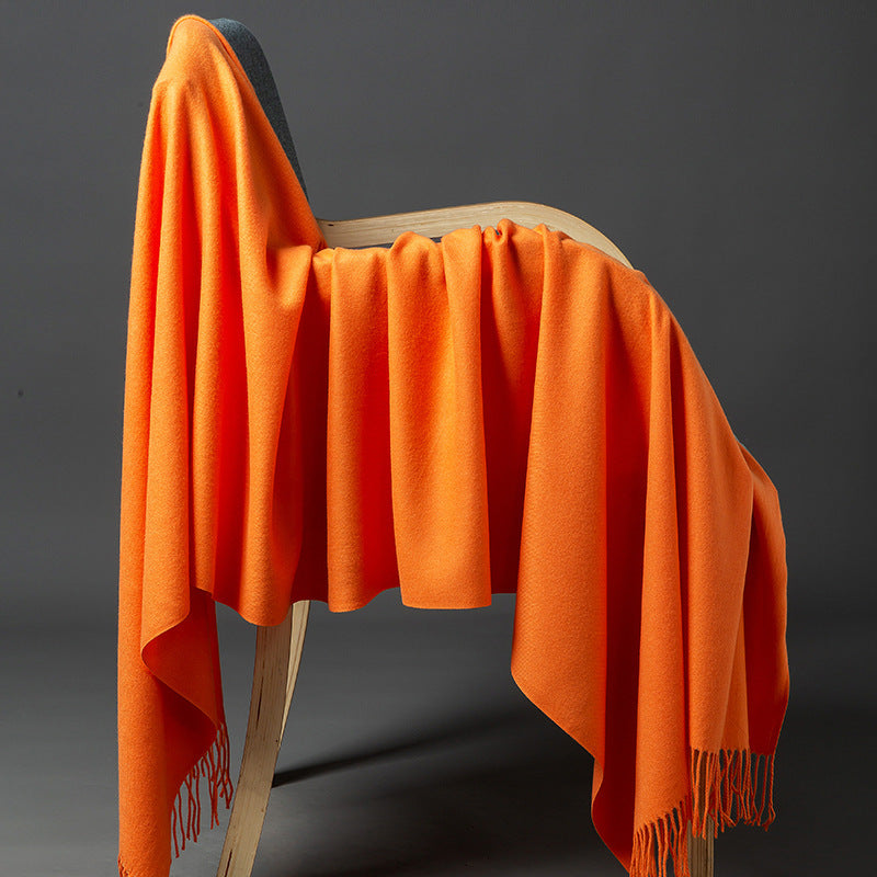Luxurious Cashmere-Blend Throw Blanket