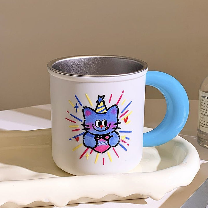 Ceramic mug with playful animal design Kalsten