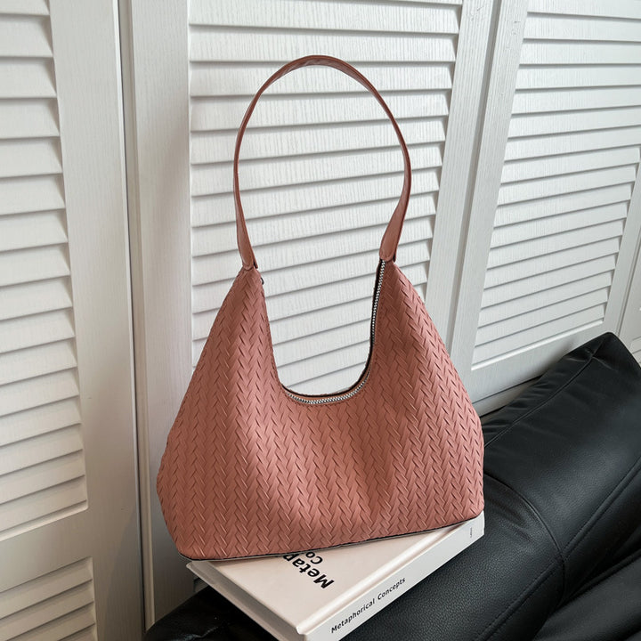 Textured Woven Shoulder Bag Kalsten