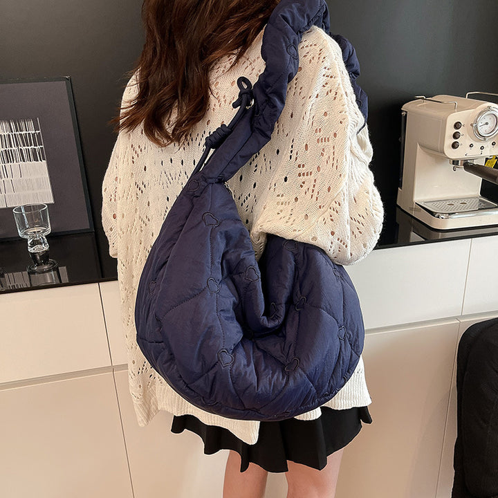 Quilted Heart Pattern Handbag