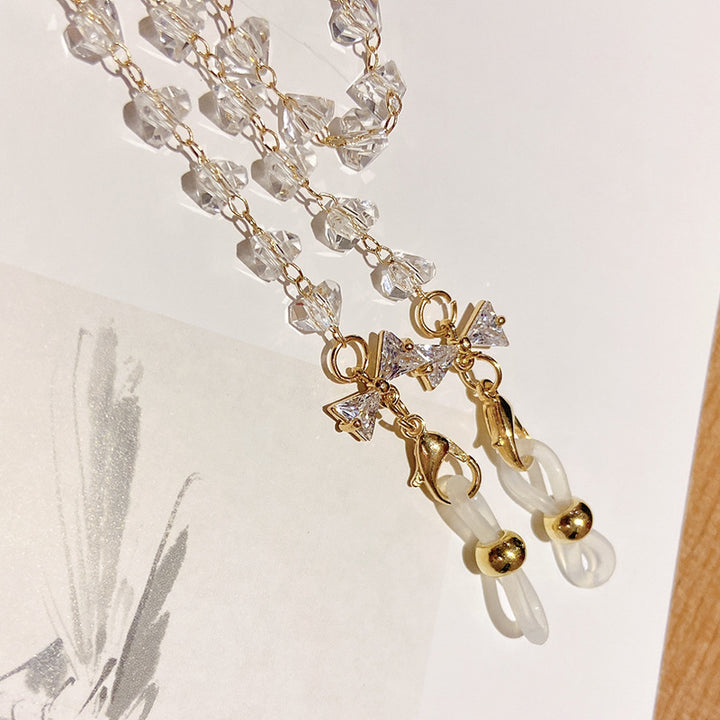 Jewelry necklace with sparkling crystals and elegant pendants Kalsten