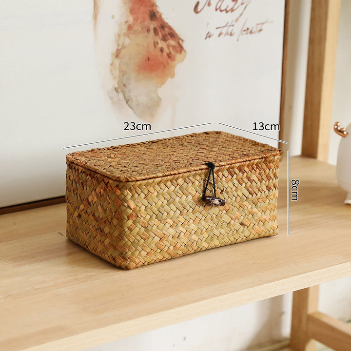 Handcrafted Oval Woven Storage Box Kalsten