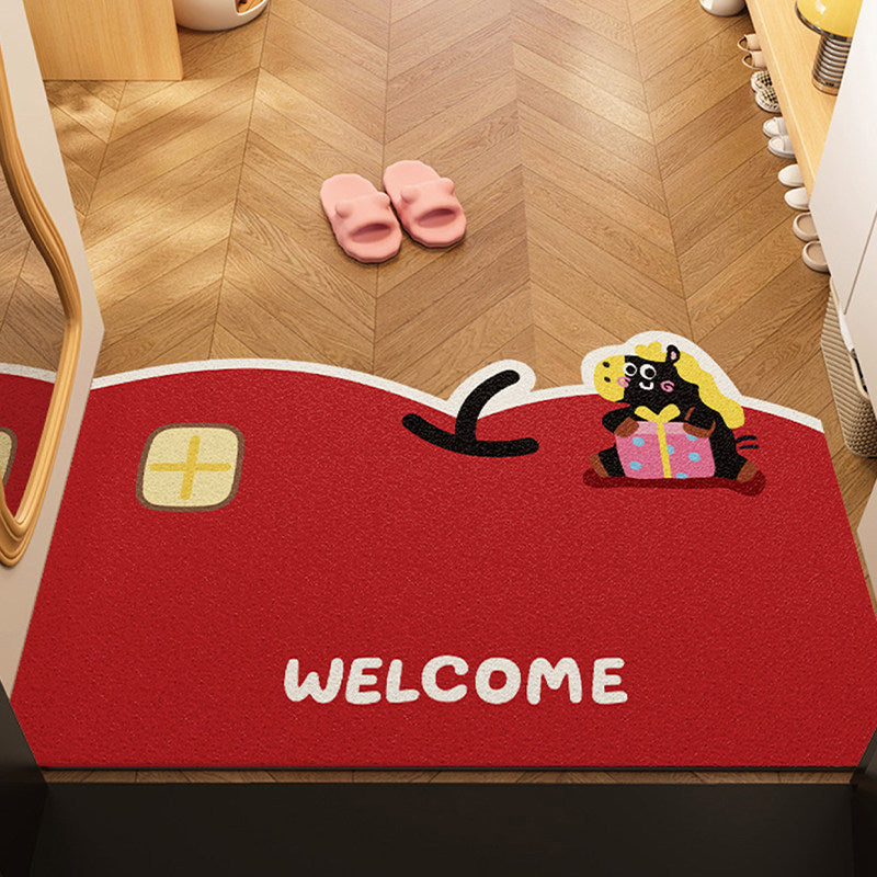 Decorative Cat Themed Entrance Mat for Home