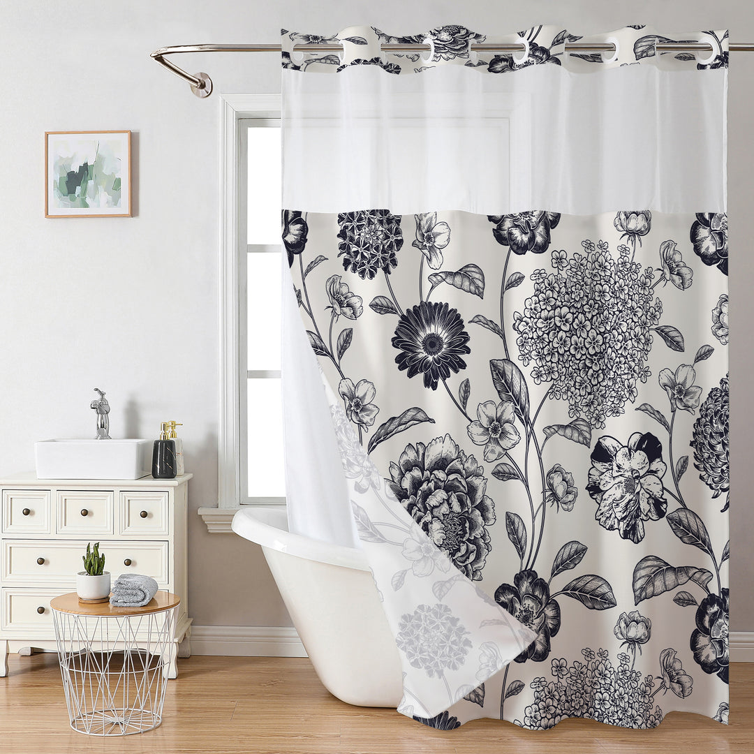 Floral Print Shower Curtain Kalsten