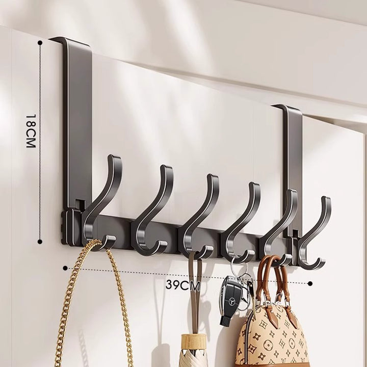 Wall-Mounted Multi-Hook Storage Rack