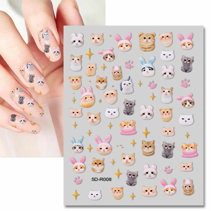 Cute Elephant Nail Art Stickers