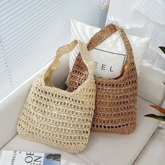 Handcrafted Large Macrame Shoulder Bag Kalsten