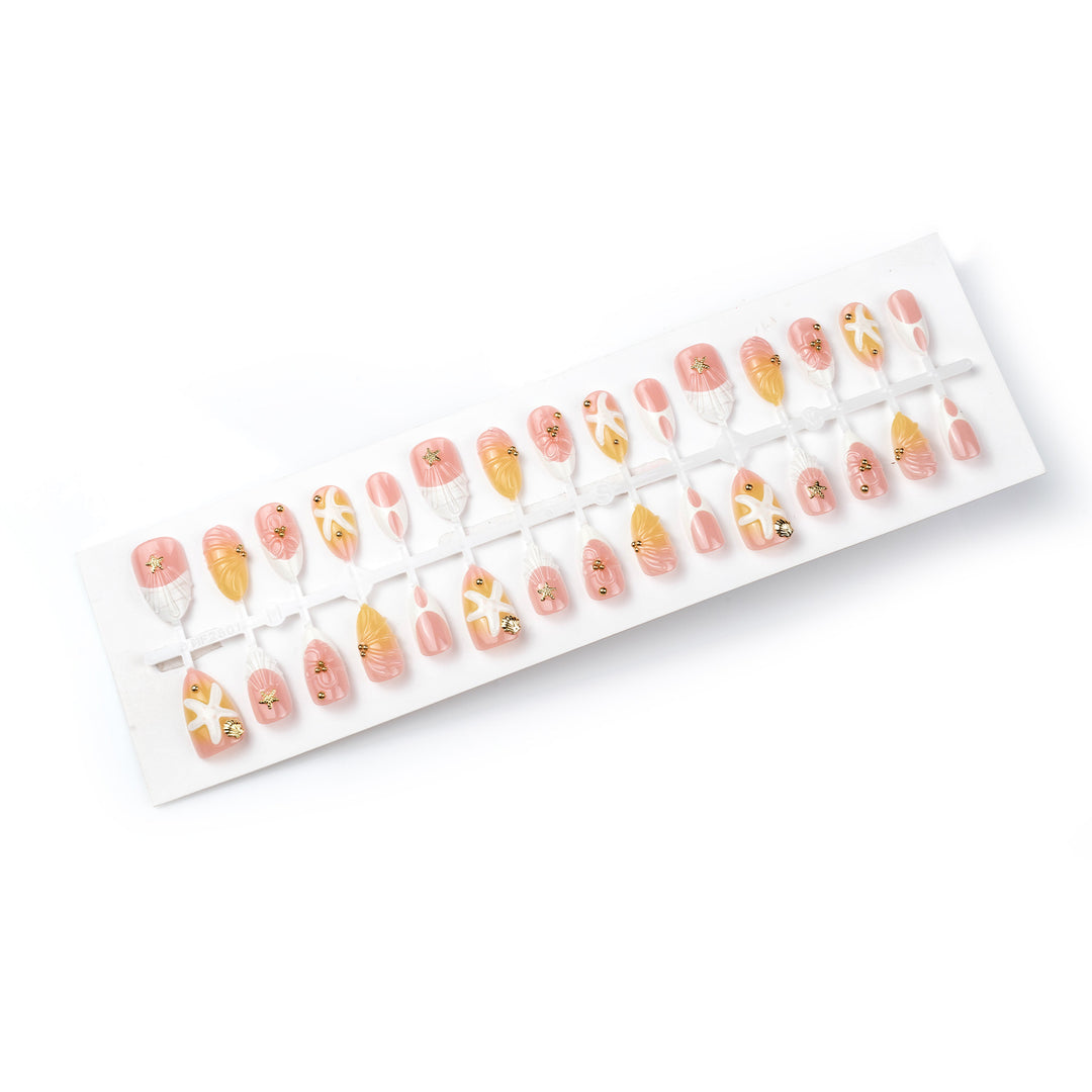 Luxury Ocean-Inspired Press-On Nail Set