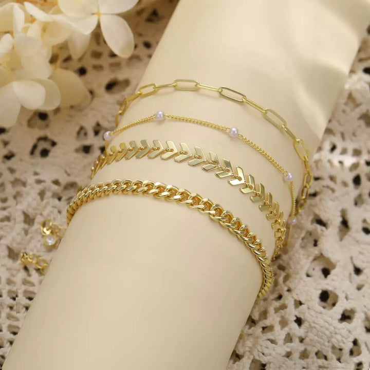Multi-Layered Anklet Set Kalsten