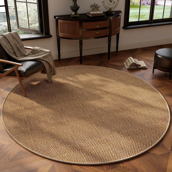 Natural Fiber Round Area Rug