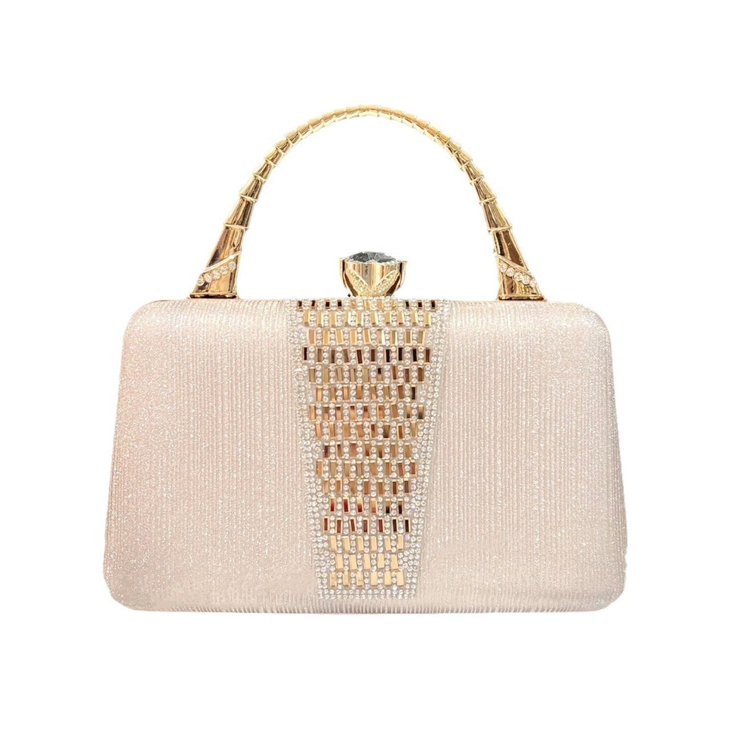 Sparkling Crystal-Embellished Handbag