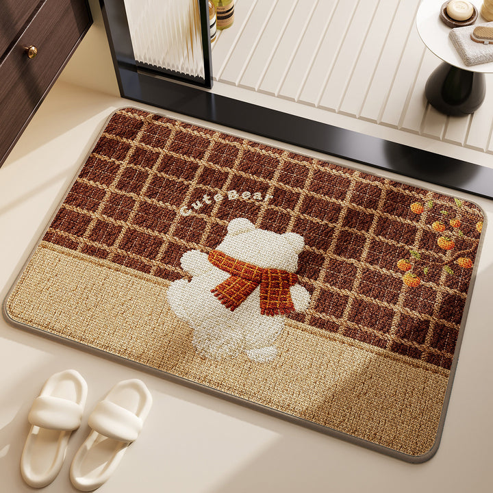 Playful Dog-Themed Bath Mat Kalsten
