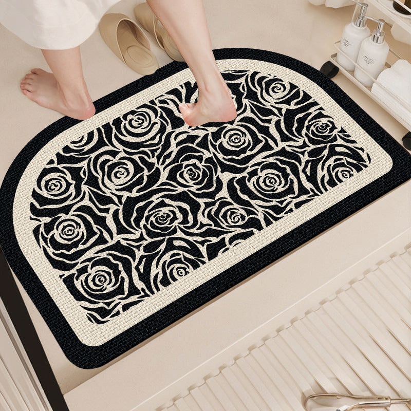 Floral Patterned Bath Mat