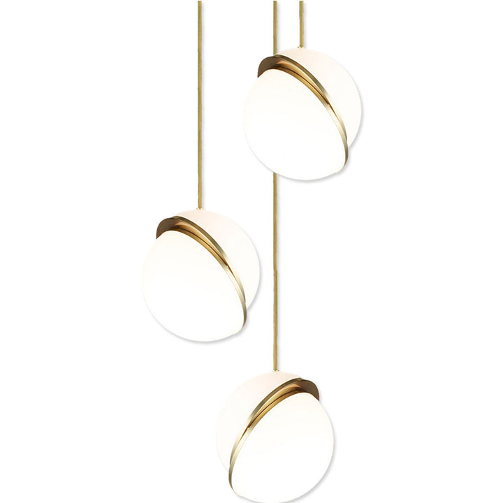 Modern Minimalist Pendant Light with Elegant Gold Accents