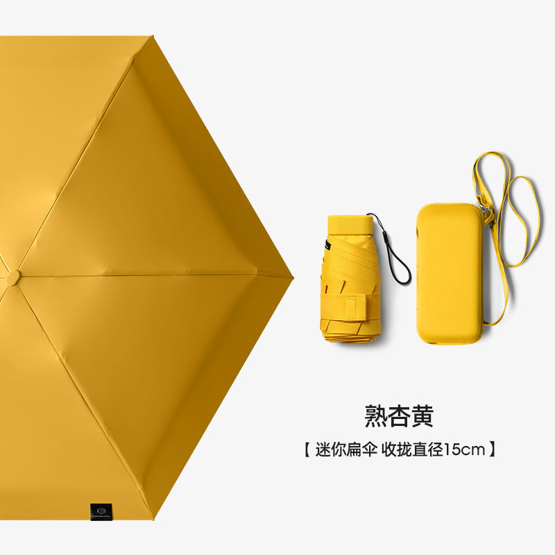 Women's compact rain and sun protection umbrella with carrying case Kalsten