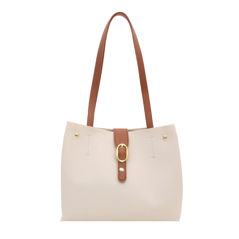 Structured Leather Tote Bag Kalsten
