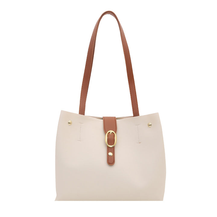 Structured Leather Tote Bag Kalsten