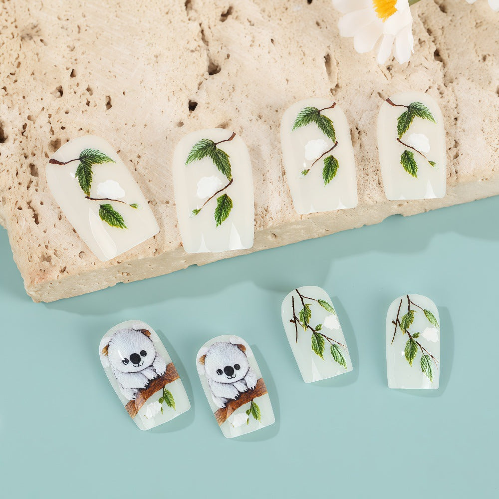 Creative panda design artificial nails Kalsten