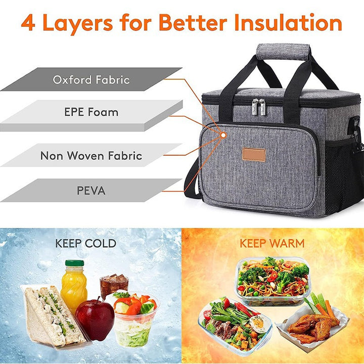 Women Insulated Cooler Bag with Additional Storage Kalsten