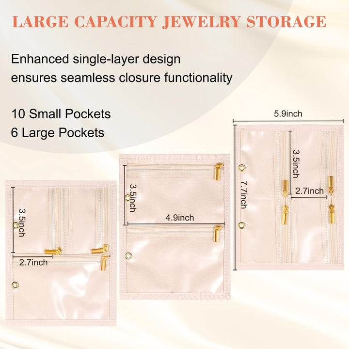 Women's elegant jewelry organizer with transparent compartments Kalsten