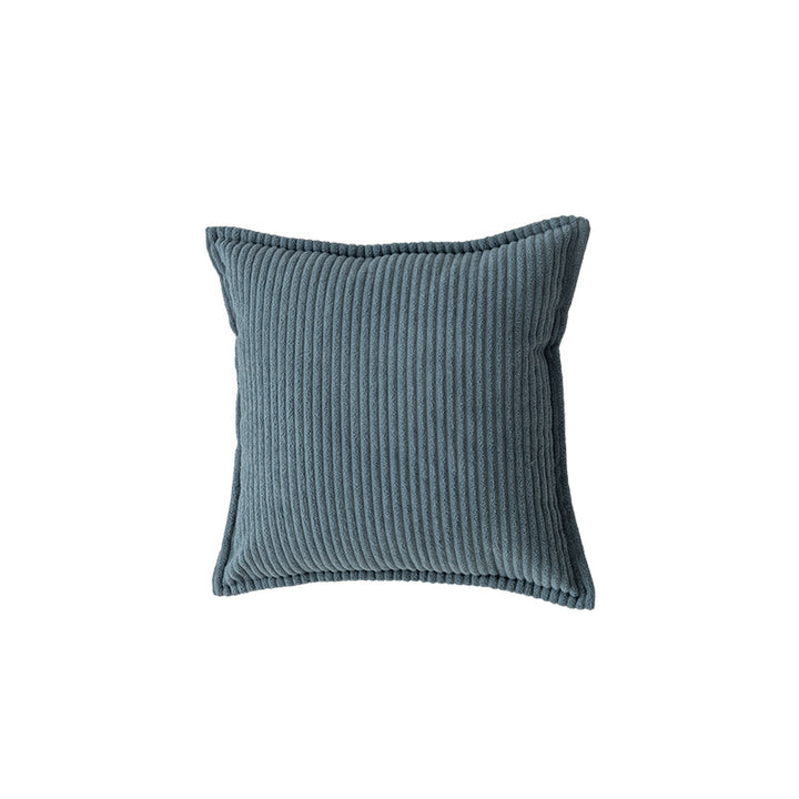 Decorative Ribbed Corduroy Throw Pillow Cover Square Accent Cushion