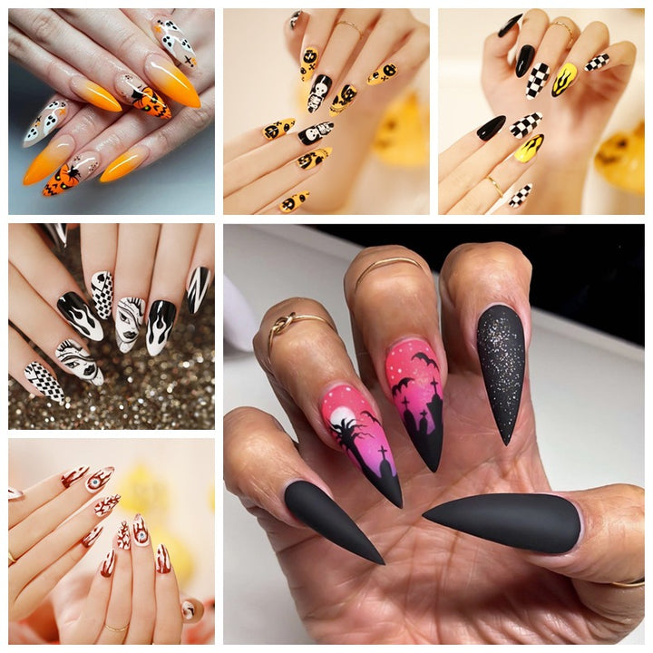 Artful Nail Art in Halloween Design Kalsten