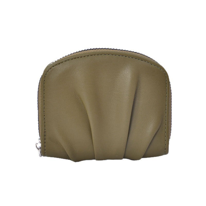 Sophisticated Textured Leather Coin Pouch Kalsten