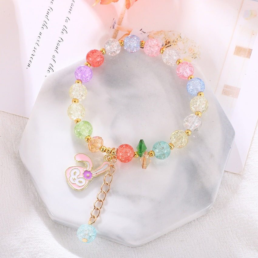 Playful bracelet with colorful glass beads Kalsten