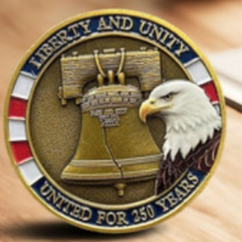 Unisex nan Semiquincentennial commemorative challenge coin medallion Kalsten