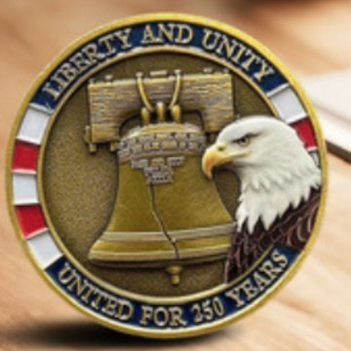 Unisex nan Semiquincentennial commemorative challenge coin medallion Kalsten