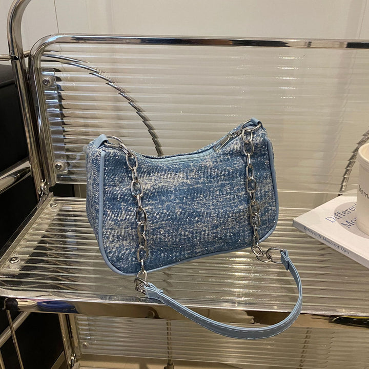 Stylish Chain-Handled Hobo Bag Kalsten