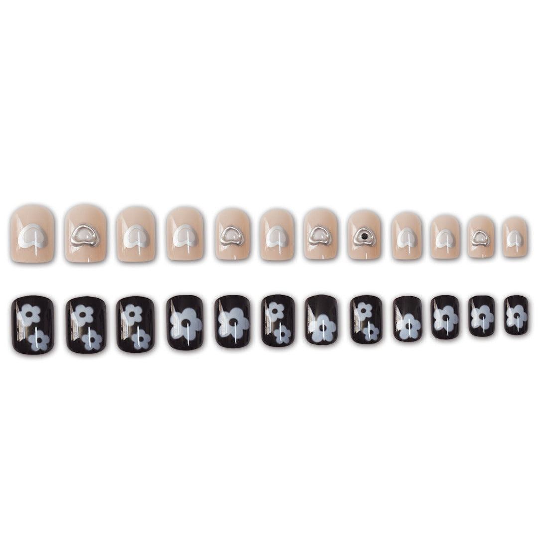 Artistic Heart-Inspired Nail Art Extensions Kalsten