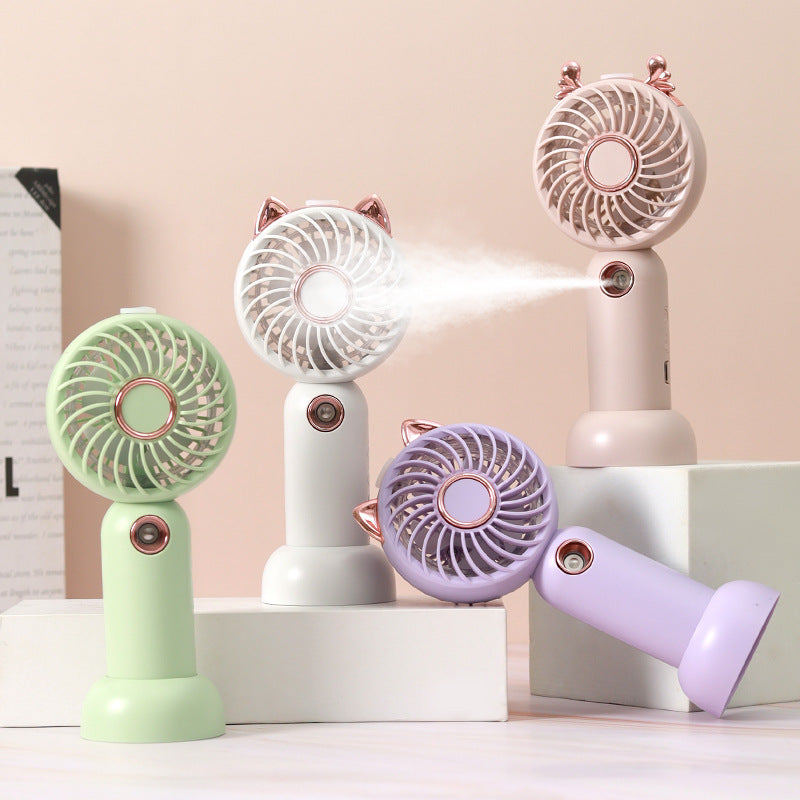 Ladies Mini USB Hand Fan with Cat Ears Kalsten