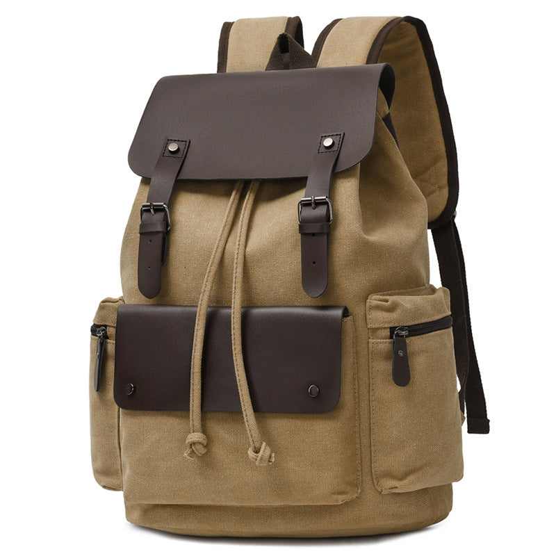 Canvas Drawstring Closure Backpack