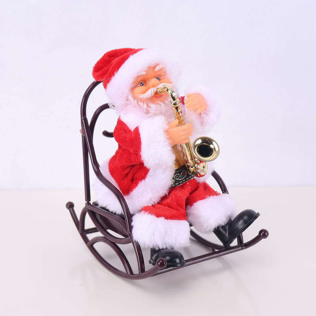 Decorative Santa Claus figure with candy