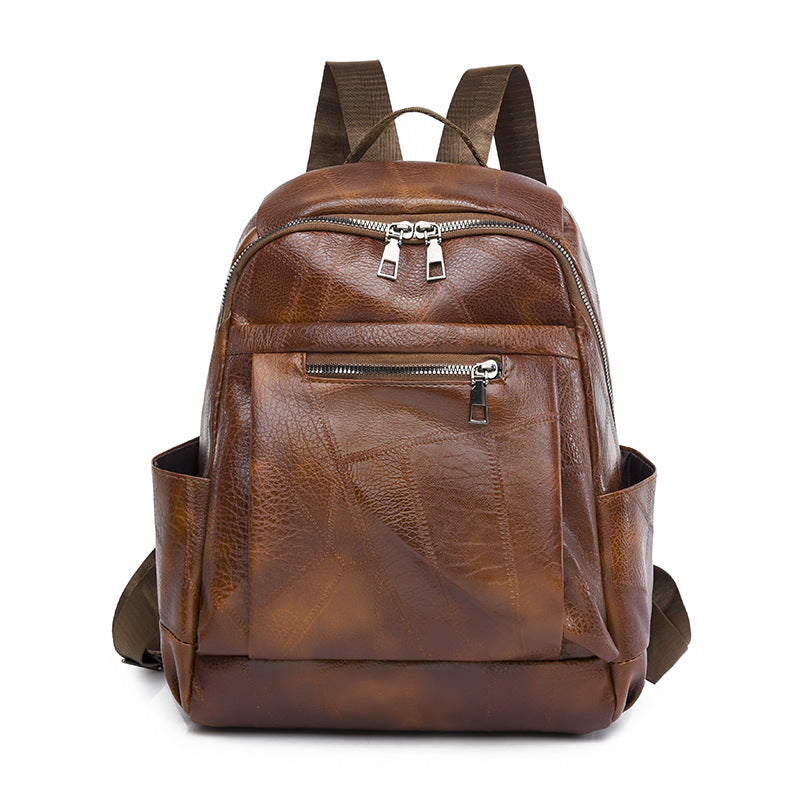 Luxurious Multi-Compartment Leather Backpack Kalsten