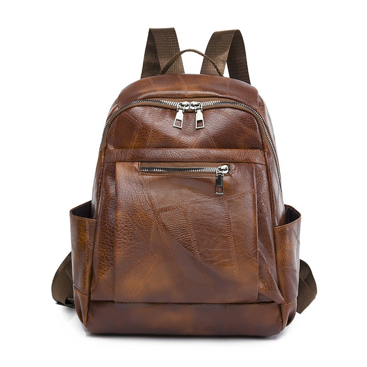 Luxurious Multi-Compartment Leather Backpack Kalsten