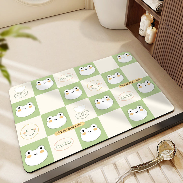 Cute Cartoon Pet-Themed Bath Mat Kalsten