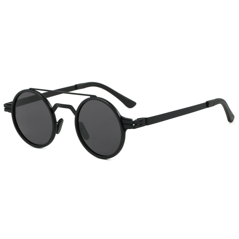 Ladies fashionable round sunglasses with minimalist design Kalsten