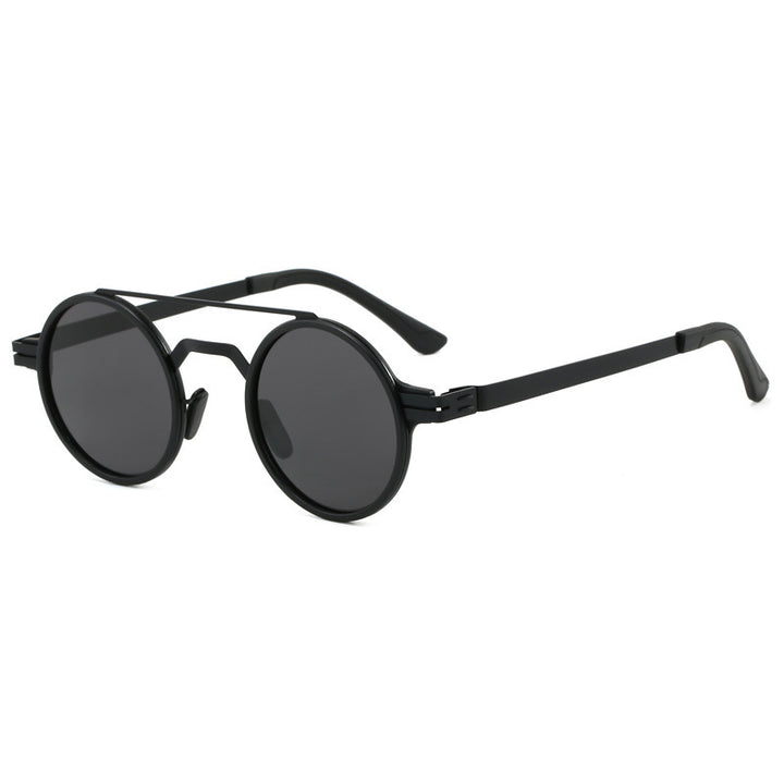 Ladies fashionable round sunglasses with minimalist design Kalsten