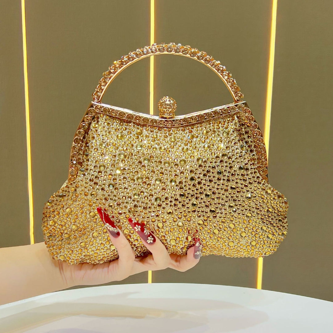 Exquisite Rhinestone-Studded Evening Handbag
