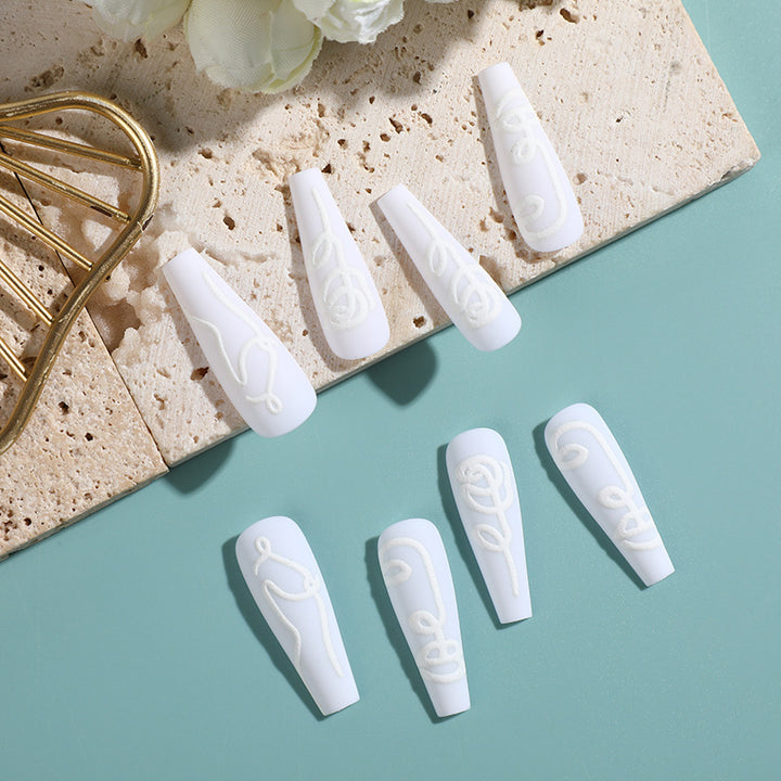 Glossy Design Artificial Nails Kalsten