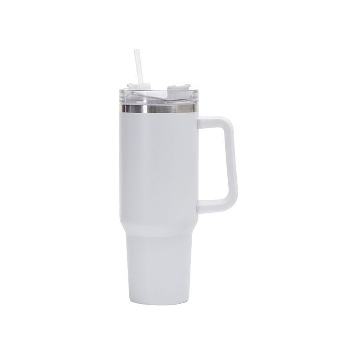 Women's insulated cup with straw and ergonomic handle Kalsten