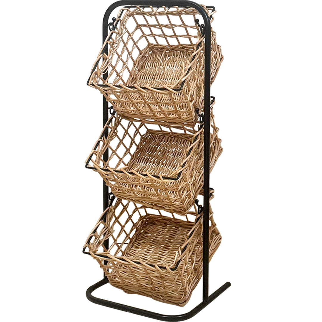 Wall system with three braided baskets Kalsten