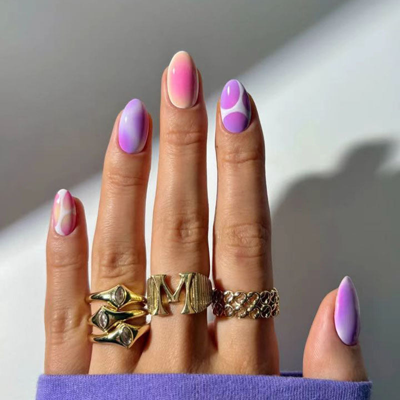 Artistic Abstract Press-On Nails