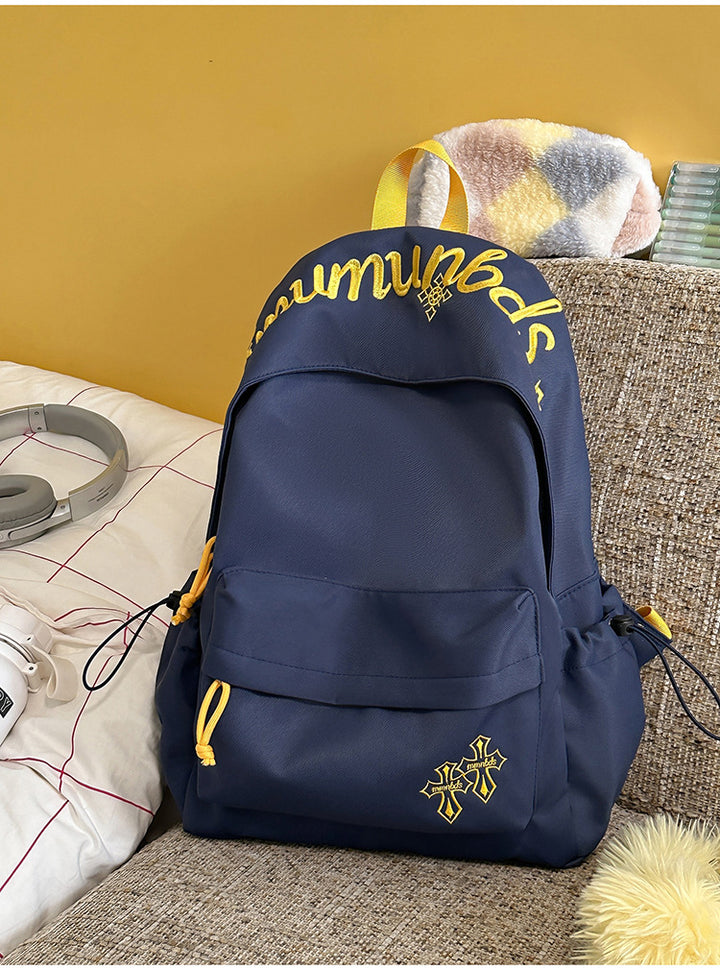 Casual Multi-Pocket Canvas School Backpack