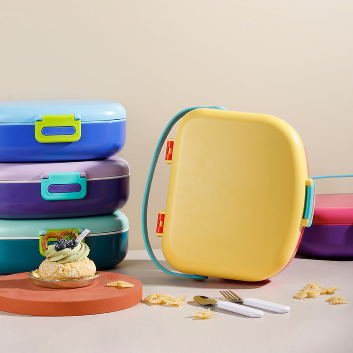 Insulated Lunch Box with Utensil Set