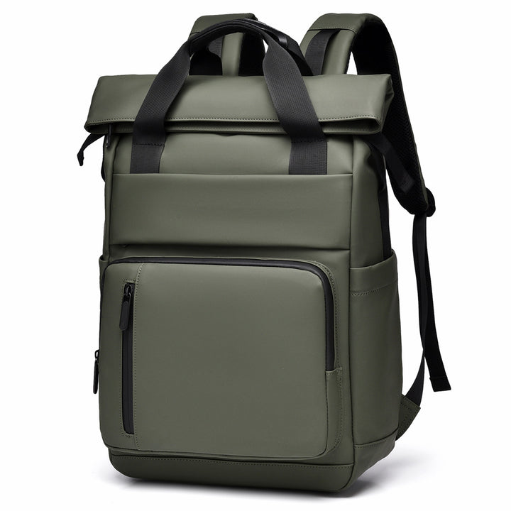 Multi-Pocket Waterproof Roll-Top Backpack Kalsten